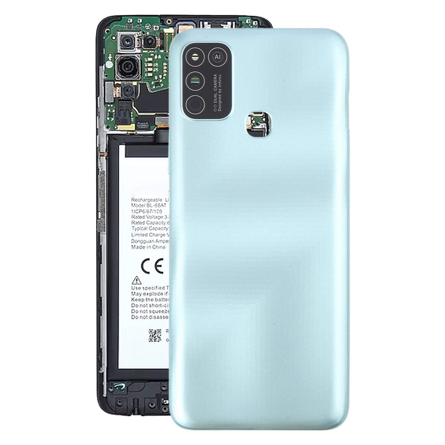 For Infinix Smart 5 India X688C Original Battery Back Cover(Green)