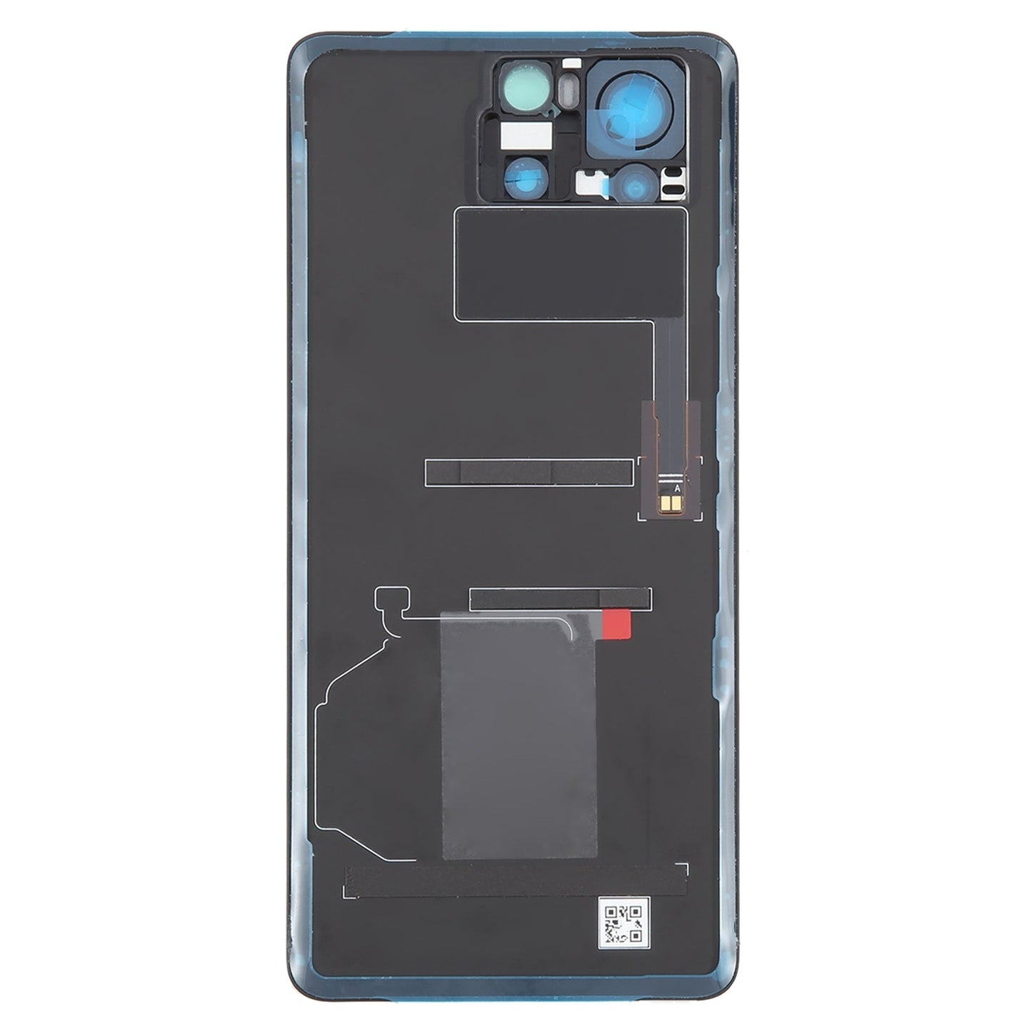 For Asus ROG Phone 8 Pro AI2401 AI2401_A Global Original Glass Battery Back Cover with Camera Frame(Bright Black)