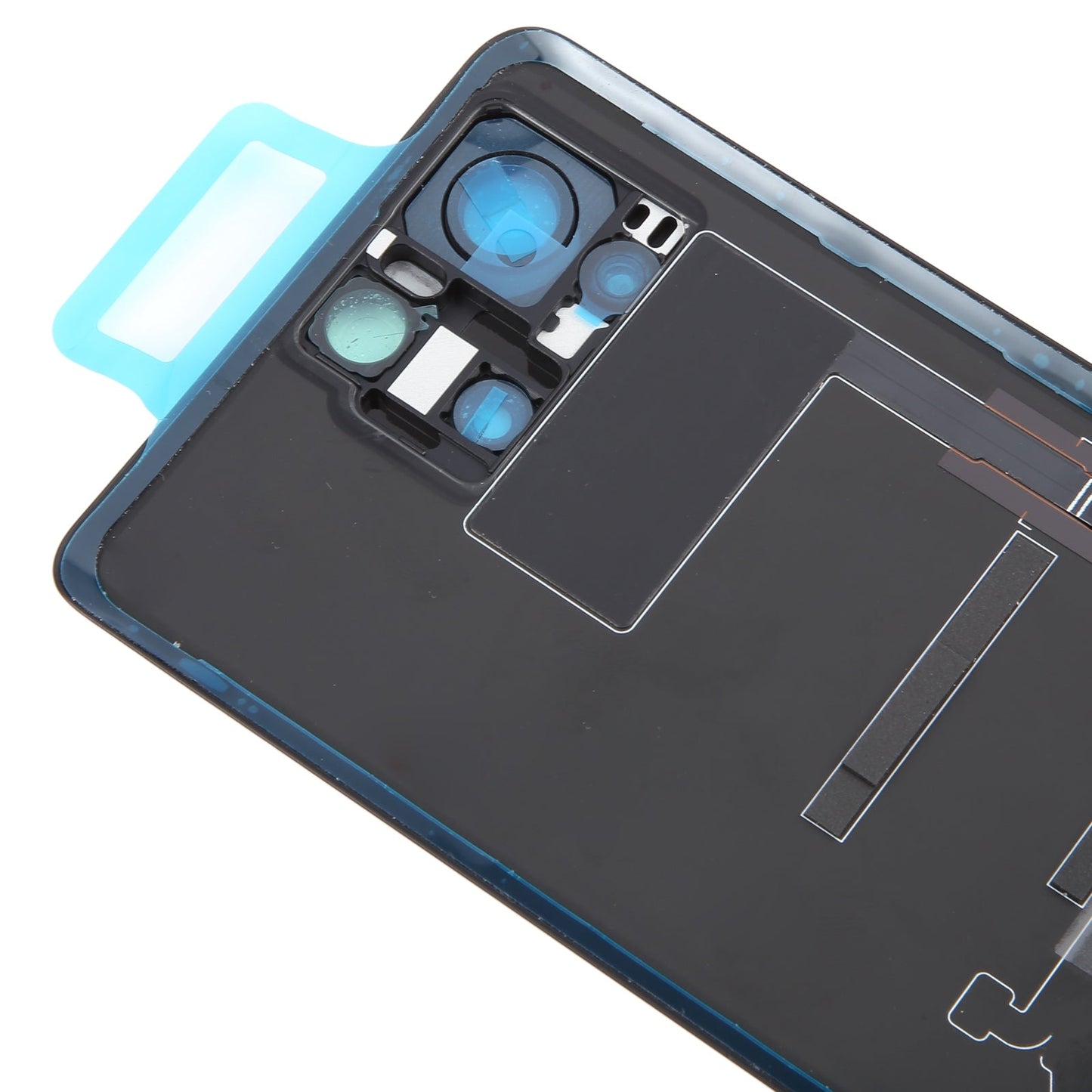 For Asus ROG Phone 8 Pro AI2401 AI2401_A Global Original Glass Battery Back Cover with Camera Frame(Bright Black)