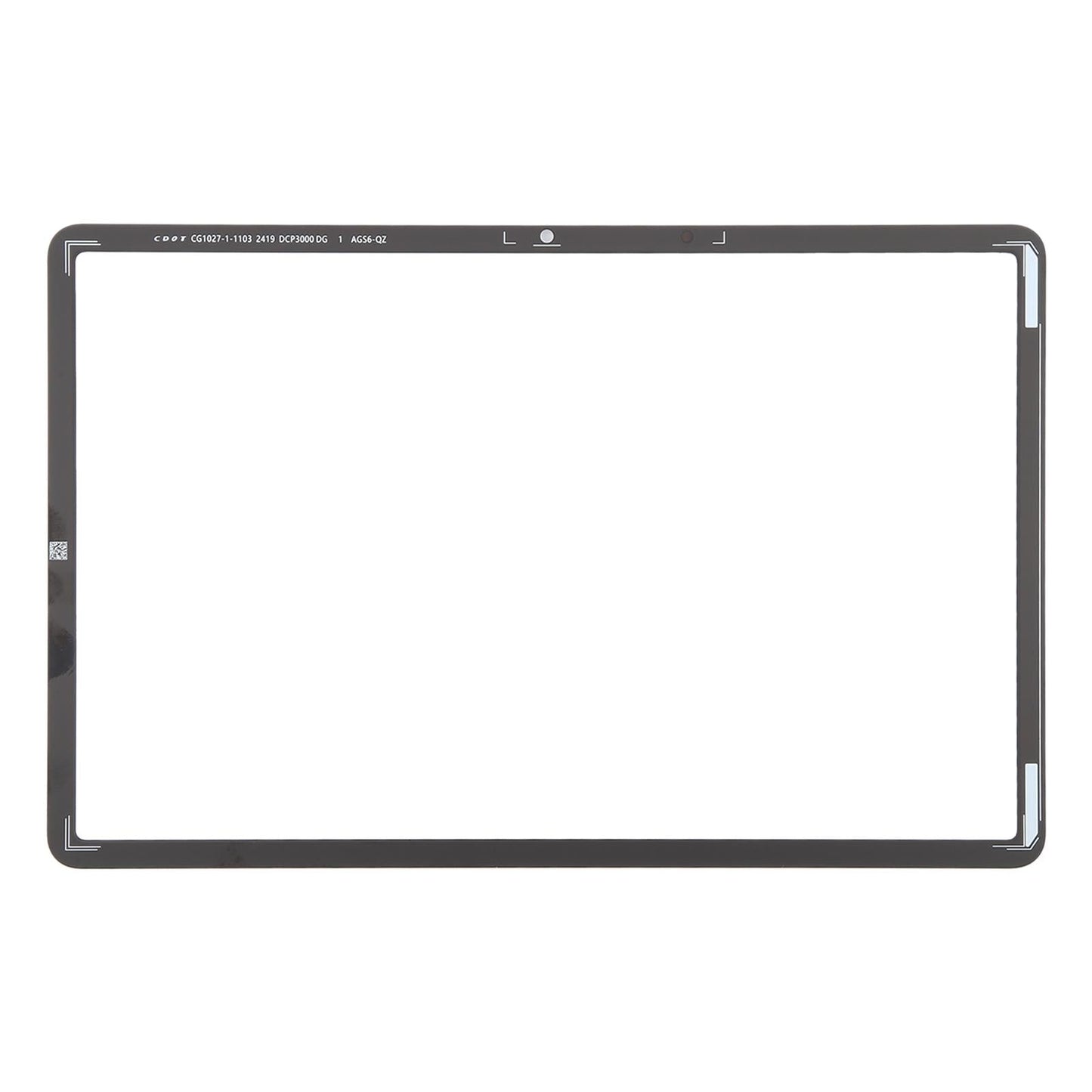 For Huawei MatePad SE 11 inch AGS6-W00 Front Screen Outer Glass Lens, Kids Version (Black)
