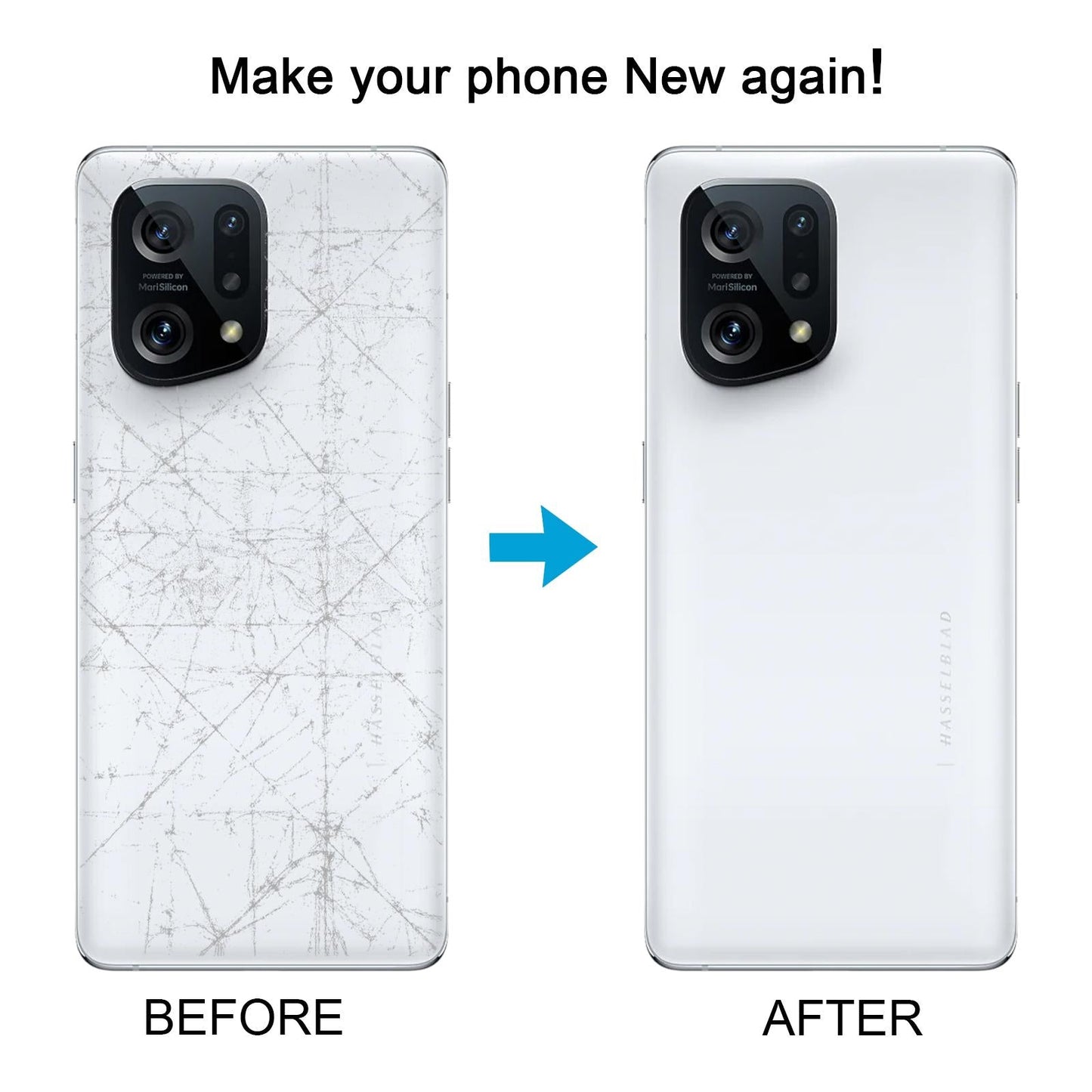 For OPPO Find X5 OEM Battery Back Cover(White)