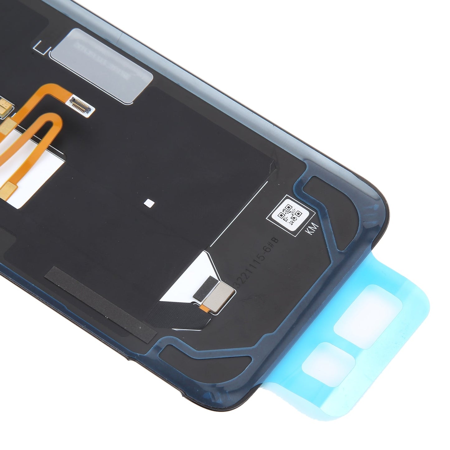 For Asus ROG Phone 6 AI2201-C AI2201-F Glass Battery Back Cover with NFC/Light Cable(Black Red)