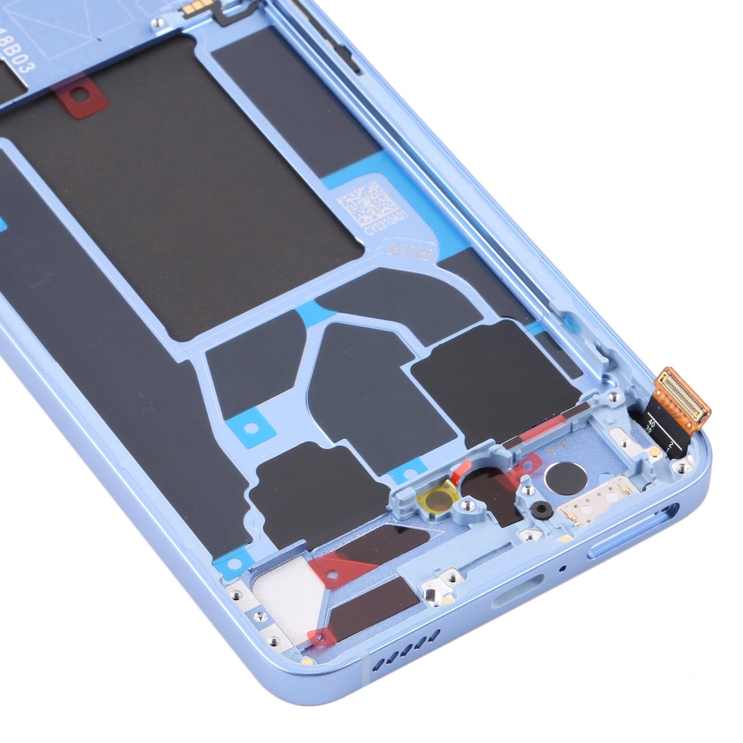 For OPPO Reno7 Pro 5G Front Housing LCD Frame Bezel Plate (Blue)