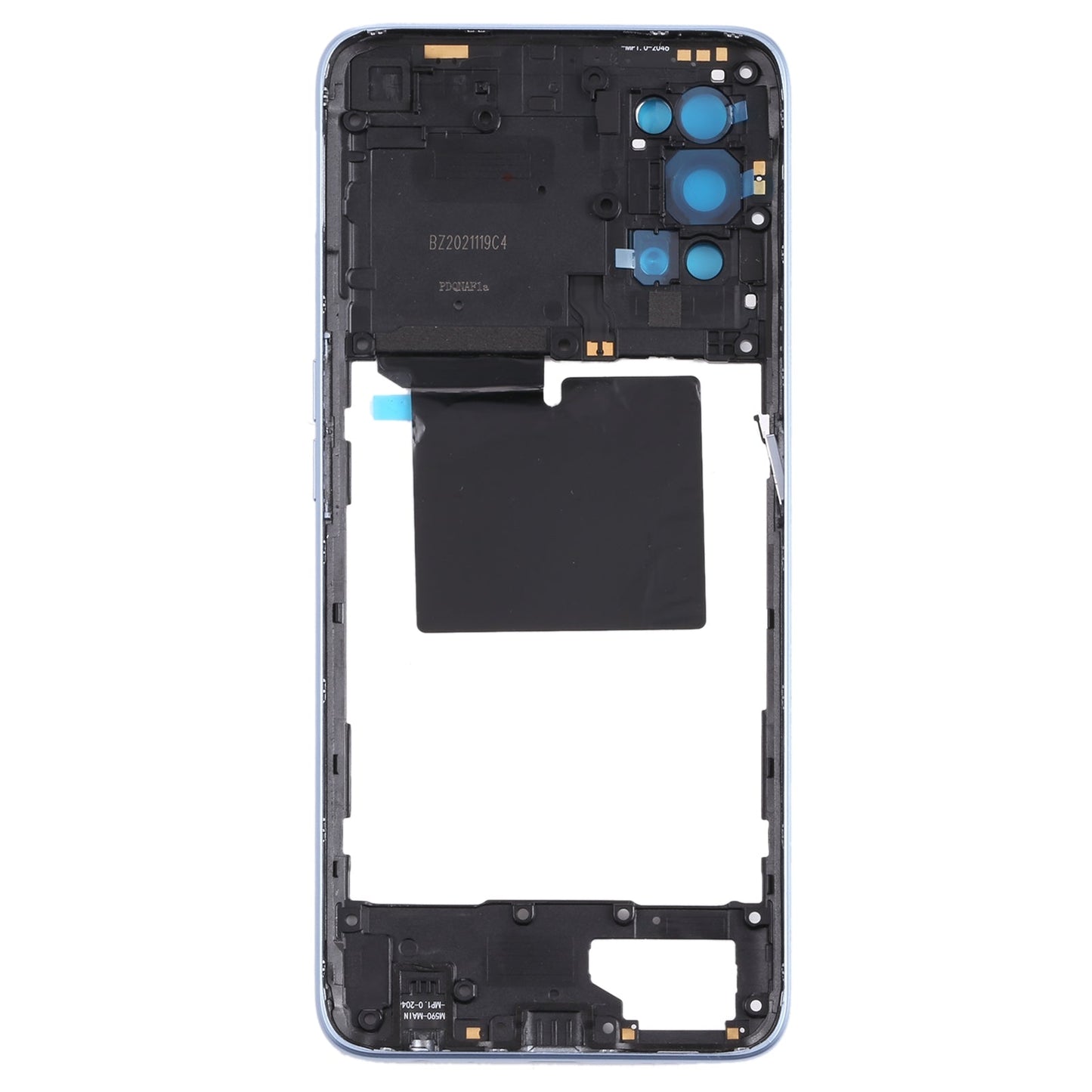 For OPPO Realme 7 Pro Middle Frame Bezel Plate (Silver)