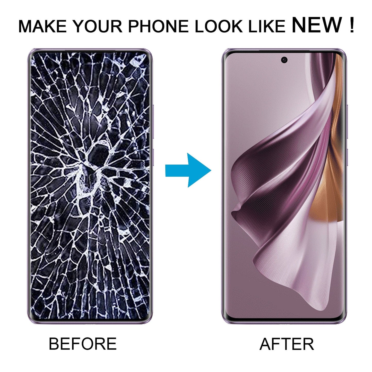 For OPPO Reno10 Pro+ OLED Material Original LCD Screen With Digitizer Full Assembly