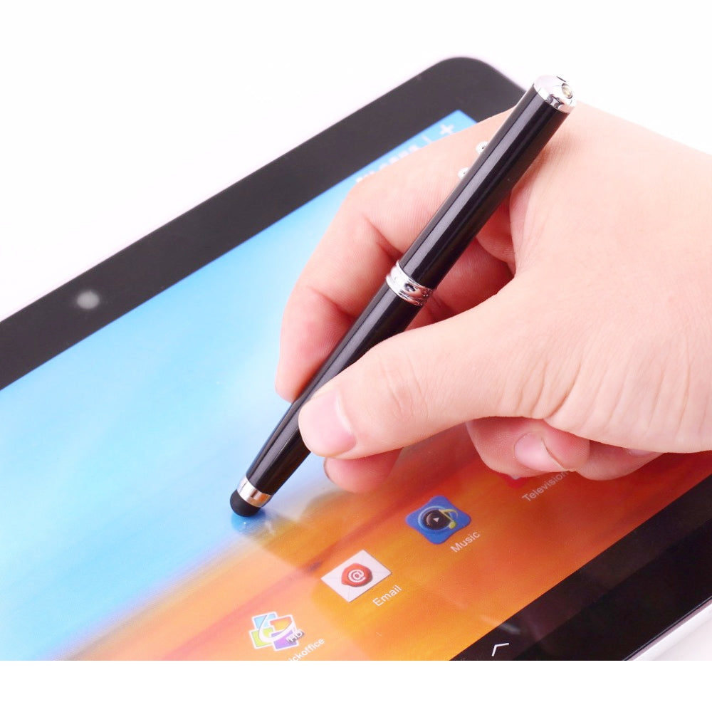 At-15 3 in 1 Mobile Phone Tablet Universal Handwriting Touch Screen with Red Laser & LED Light Function(Silver)