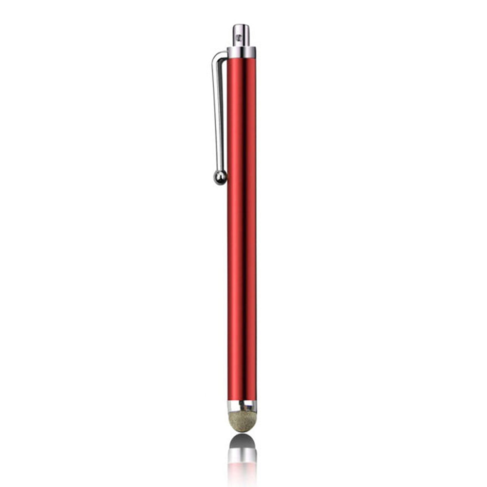 AT-19 Silver Fiber Pen Tip Stylus Capacitive Pen Mobile Phone Tablet Universal Touch Pen(Red)
