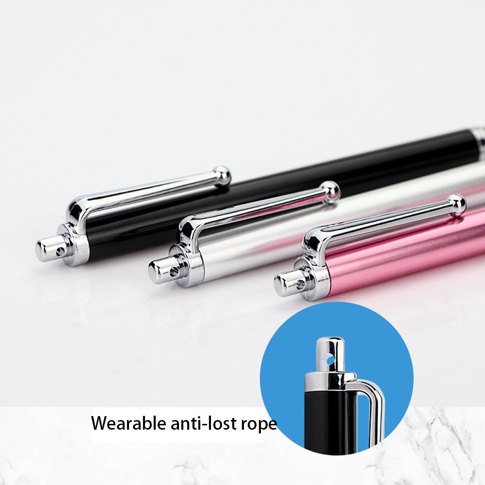 AT-19 Silver Fiber Pen Tip Stylus Capacitive Pen Mobile Phone Tablet Universal Touch Pen(Gold)