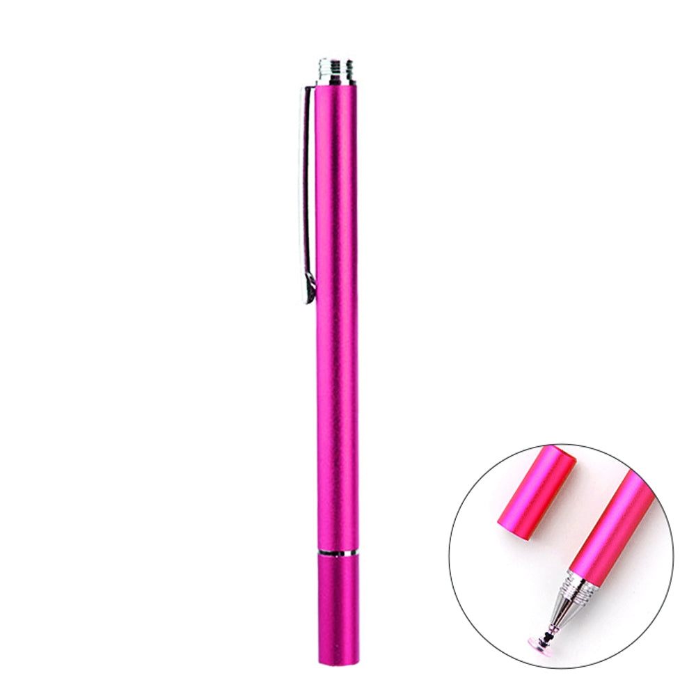 AT-21 Mobile Phone Touch Screen Capacitive Pen Drawing Pen(Rose Red)