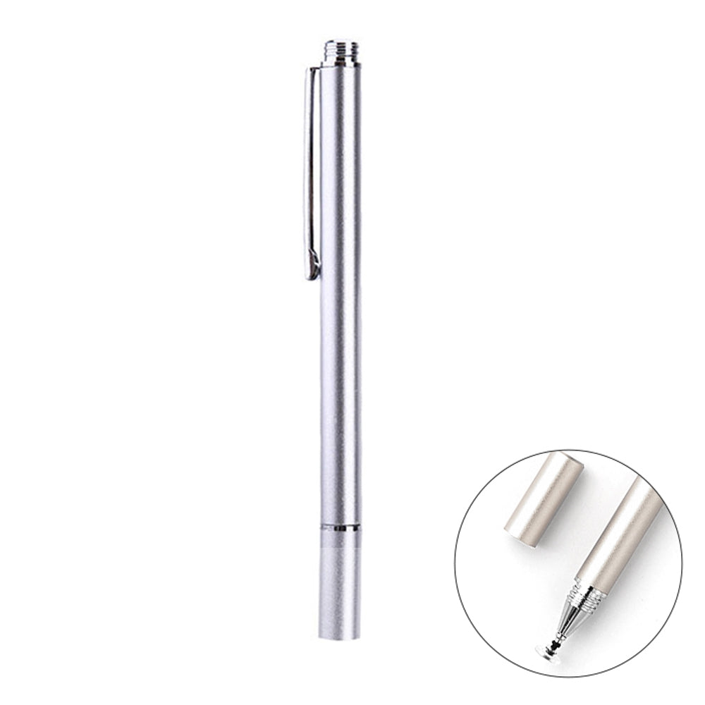 AT-21 Mobile Phone Touch Screen Capacitive Pen Drawing Pen(Silver)