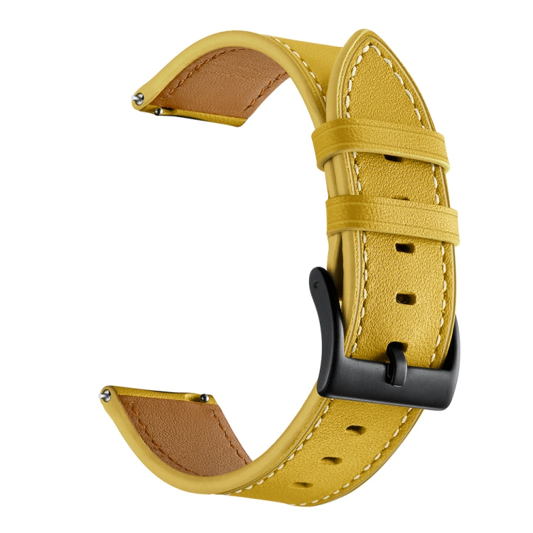 First Layer Leather Car Line Solid Color Watch Strap, For Amazfit GTR 3 / GTR 3 Pro, For Amazfit GTS 3 / GTS 2e