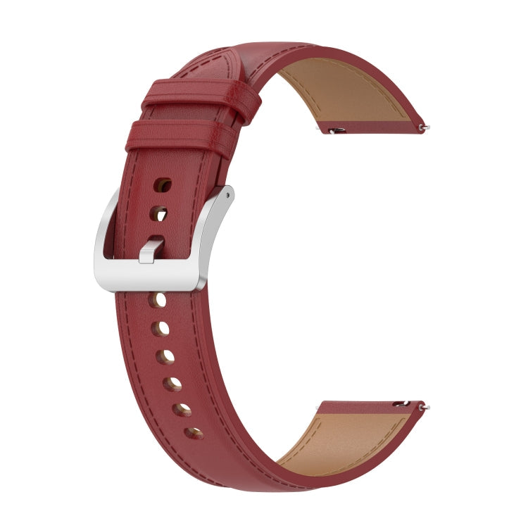 Calf Texture Sewing Thread Watchband, For Huami Amazfit GTS 3 / GTS 2, For Huami Amazfit GTS 2E / GTS 2 mini, For Huami Amazfit GTR 42mm / GTS
