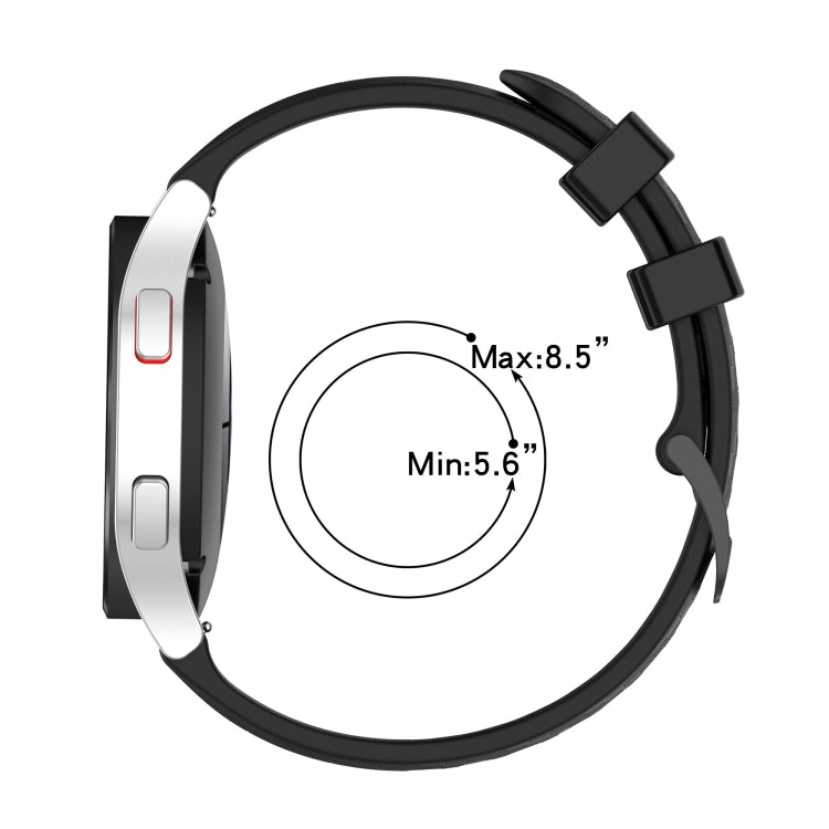 20mm Carbon Fiber Striped Silicone Strap, For Amazfit BIP, For Amazfit BIP Lite