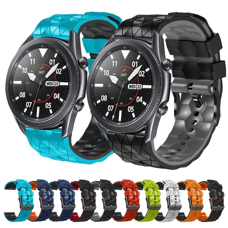22mm Football Pattern Two-Color Silicone Strap, For Amazfit GTR 3, For Amazfit GTR 3 Pro