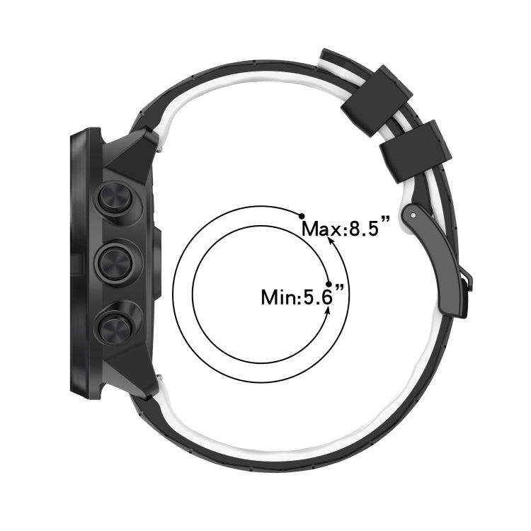 22mm Football Pattern Two-Color Silicone Strap, For Amazfit GTR 3, For Amazfit GTR 3 Pro