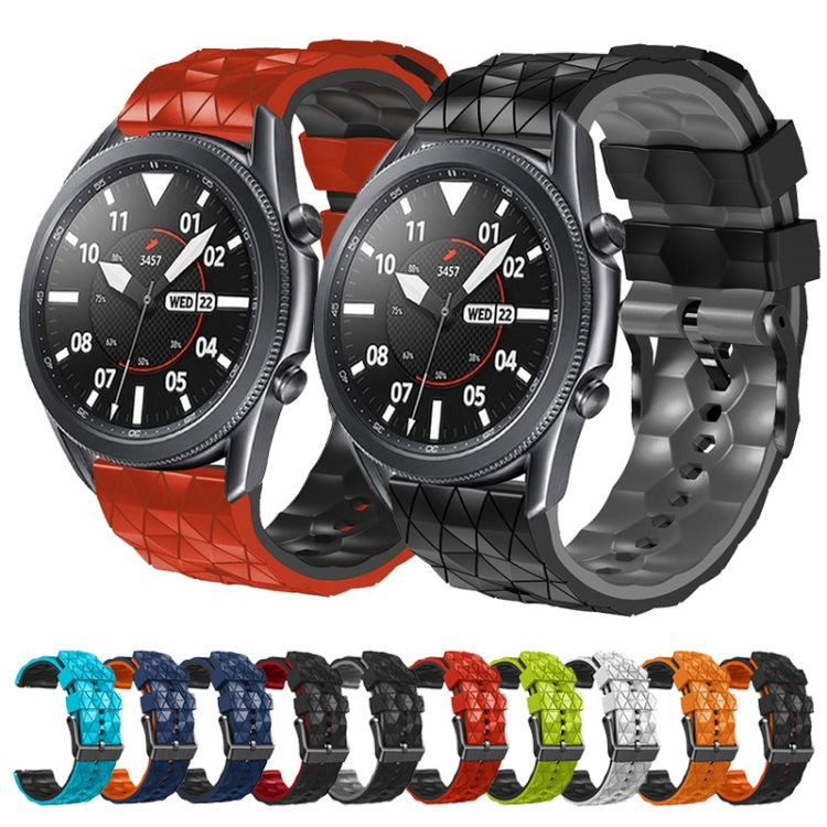 22mm Football Pattern Two-Color Silicone Strap, For Amazfit GTR 2e, For Amazfit GTR 2
