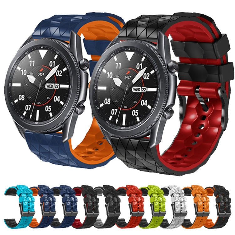 22mm Football Pattern Two-Color Silicone Strap, For Amazfit 3, For Amazfit GTR 47mm