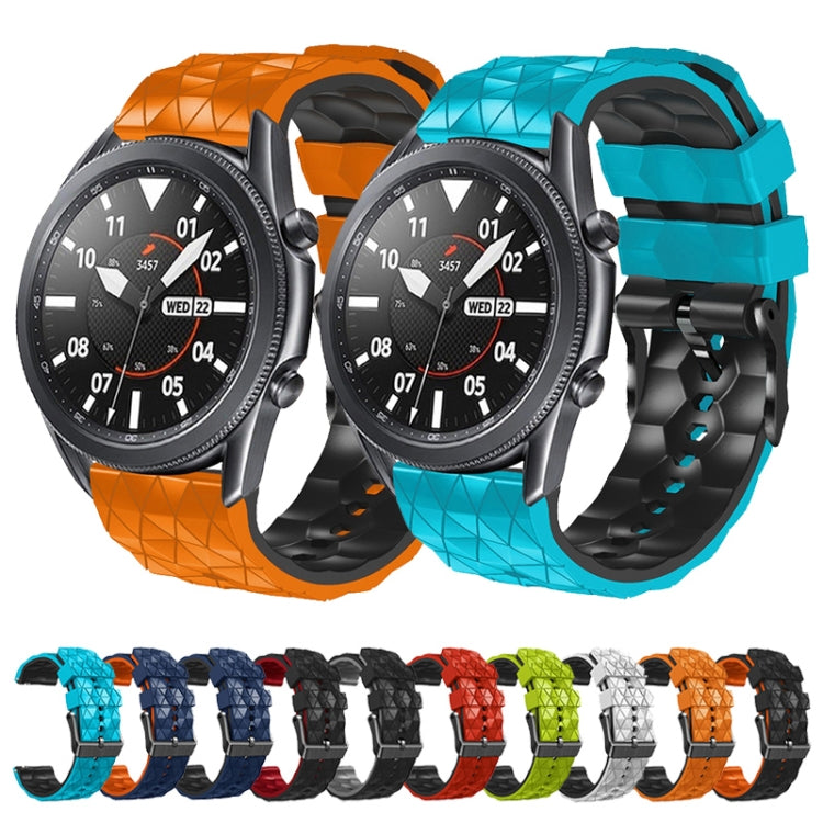 22mm Football Pattern Two-Color Silicone Strap, For Amazfit Pace, For Amazfit Stratos