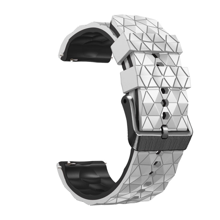 22mm Football Pattern Two-Color Silicone Strap, For Amazfit 2 Stratos, For Amazfit Z