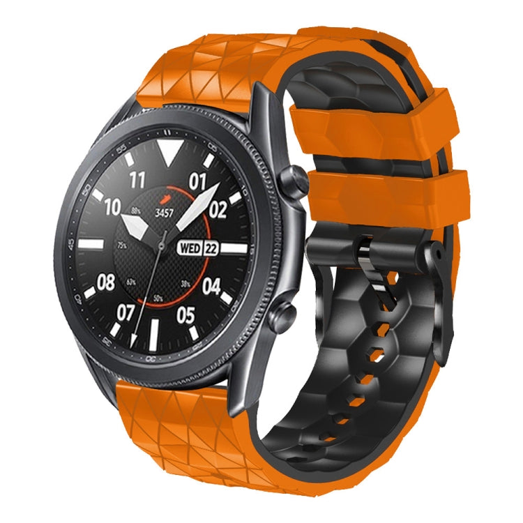 22mm Football Pattern Two-Color Silicone Strap, For Amazfit 2 Stratos, For Amazfit Z