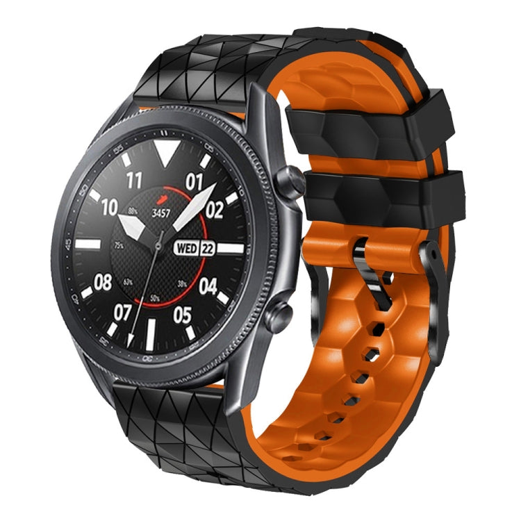 22mm Football Pattern Two-Color Silicone Strap, For Amazfit 2 Stratos, For Amazfit Z
