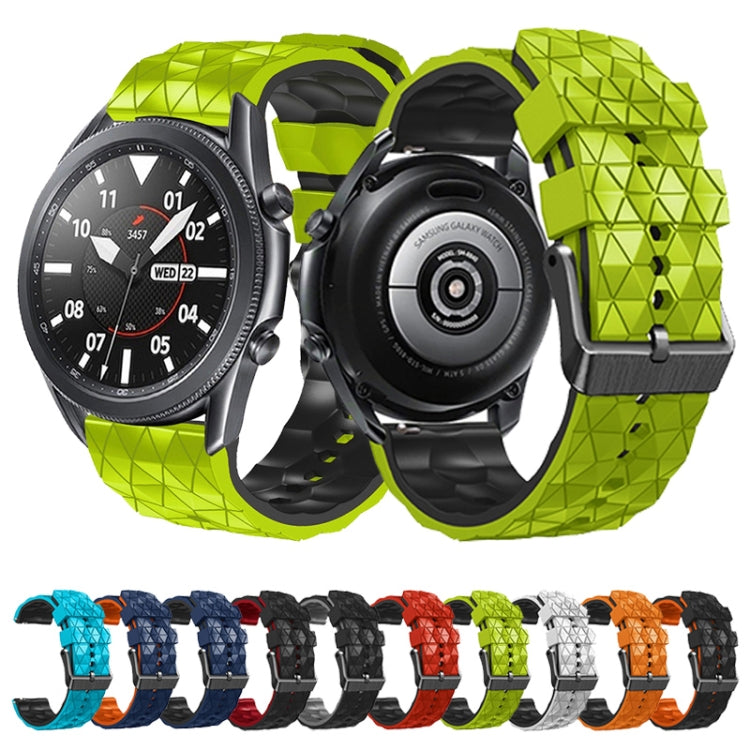 22mm Football Pattern Two-Color Silicone Strap, For Amazfit 2 Stratos, For Amazfit Z