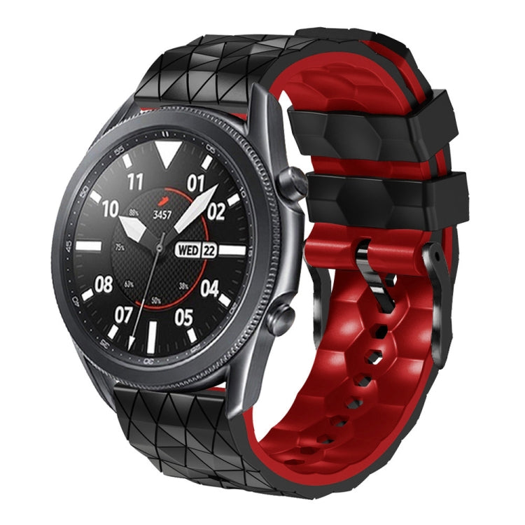 22mm Football Pattern Two-Color Silicone Strap, For Amazfit 2 Stratos, For Amazfit Z