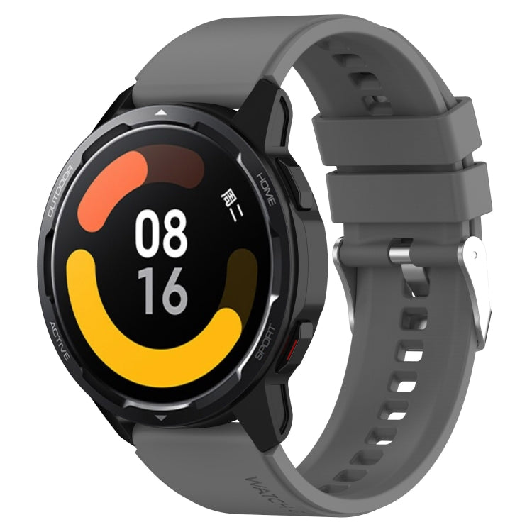 Protruding Head Silicone Strap Silver Buckle, For Huami Amazfit GTS 3 20mm, For Huami Amazfit GTS 2e 20mm