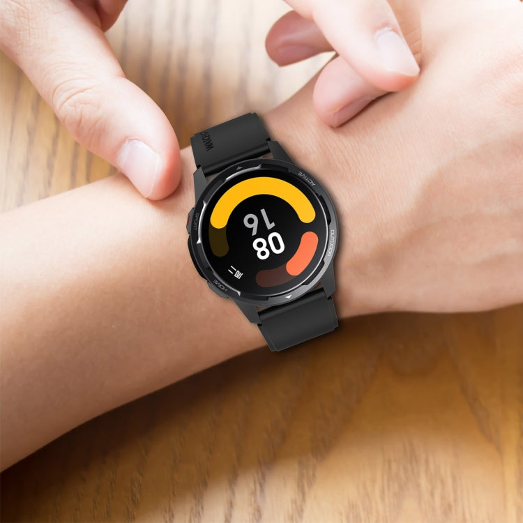 Protruding Head Silicone Strap Silver Buckle, For Huami Amazfit GTS 3 20mm, For Huami Amazfit GTS 2e 20mm