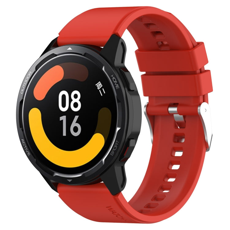 Protruding Head Silicone Strap Silver Buckle, For Huami Amazfit GTS 3 20mm, For Huami Amazfit GTS 2e 20mm