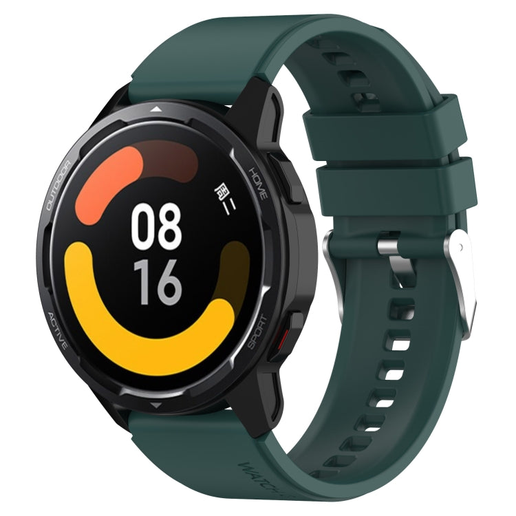 Protruding Head Silicone Strap Silver Buckle, For Huami Amazfit GTS 3 20mm, For Huami Amazfit GTS 2e 20mm