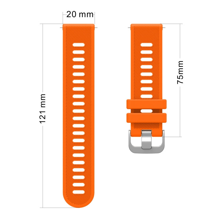 20mm Silicone Twill Watch Band, For Amazfit GTS 3, For Amazfit GTS 2E