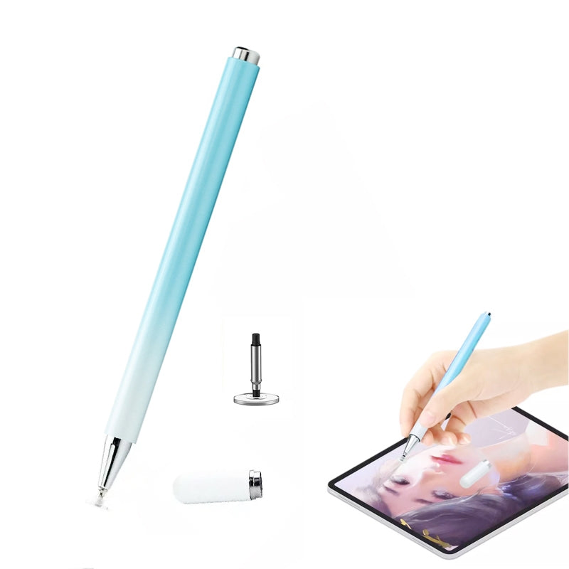 AT-28 Macarone Color Passive Capacitive Pen Mobile Phone Touch Screen Stylus with 1 Pen Head(Blue)