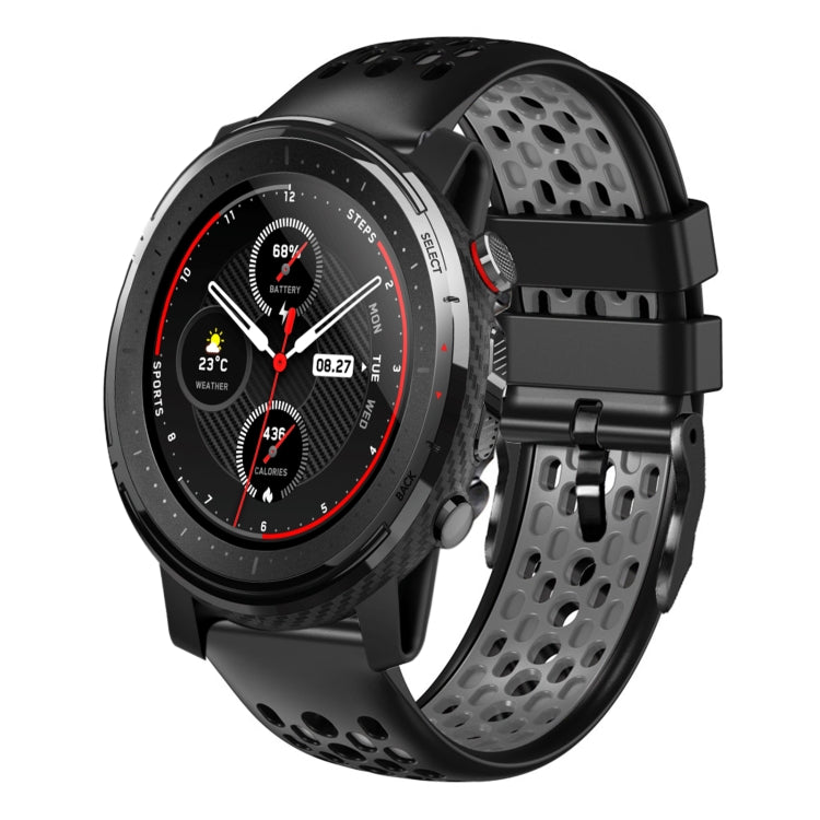 22mm Two-Color Breathable Silicone Watch Band, For Amazfit 3, For Amazfit GTR 47mm