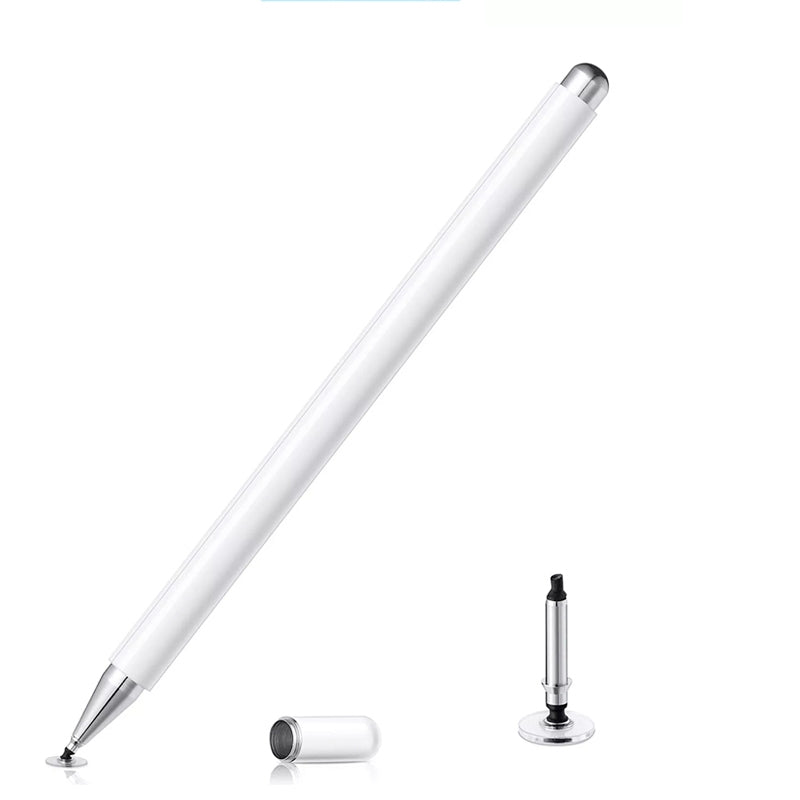 AT-29 High Accuracy Single Use Magnetic Suction Passive Capacitive Pen Mobile Phone Touch Stylus with 1 Pen Head(White)