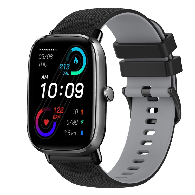 20mm Checkered Two-Color Silicone Watch Band, For Amazfit GTS 2 Mini, For Amazfit GTS 2