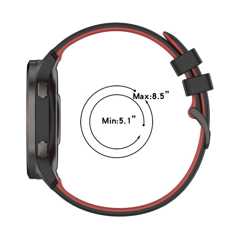 20mm Checkered Two-Color Silicone Watch Band, For Amazfit BIP U, For Amazfit GTR 42mm