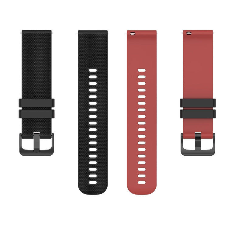 20mm Checkered Two-Color Silicone Watch Band, For Amazfit BIP U, For Amazfit GTR 42mm