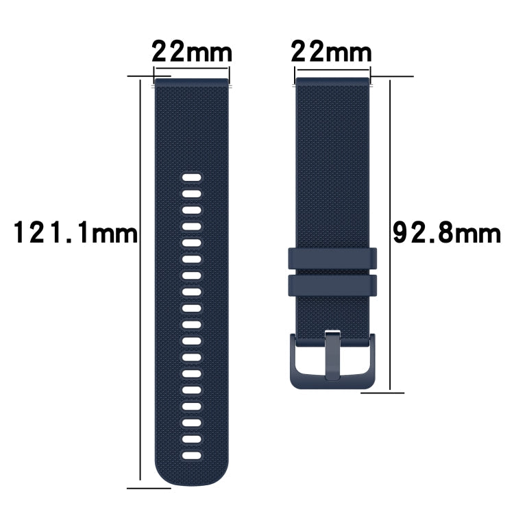 22mm Checkered Two-Color Silicone Watch Band, For Amazfit Pace, For Amazfit Stratos
