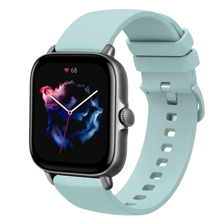 20mm Solid Color Soft Silicone Watch Band, For Amazfit GTS 3, For Amazfit GTS 2E