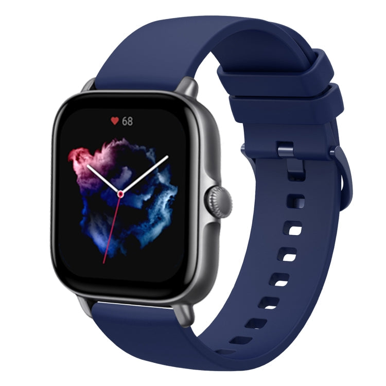 20mm Solid Color Soft Silicone Watch Band, For Amazfit GTS 3, For Amazfit GTS 2E