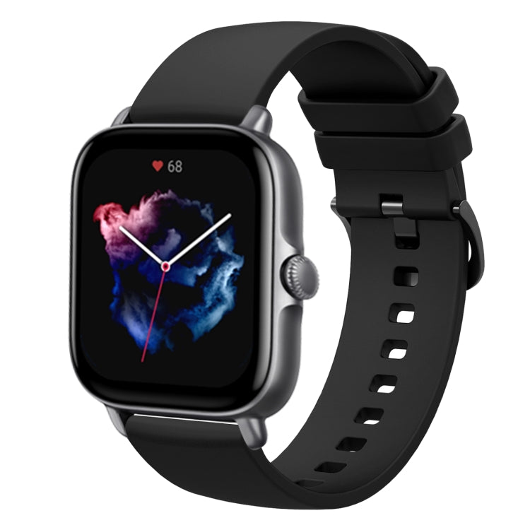 20mm Solid Color Soft Silicone Watch Band, For Amazfit GTS 3, For Amazfit GTS 2E