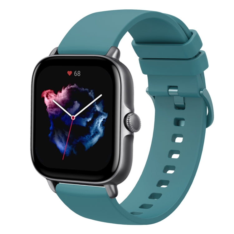 20mm Solid Color Soft Silicone Watch Band, For Amazfit GTS 3, For Amazfit GTS 2E