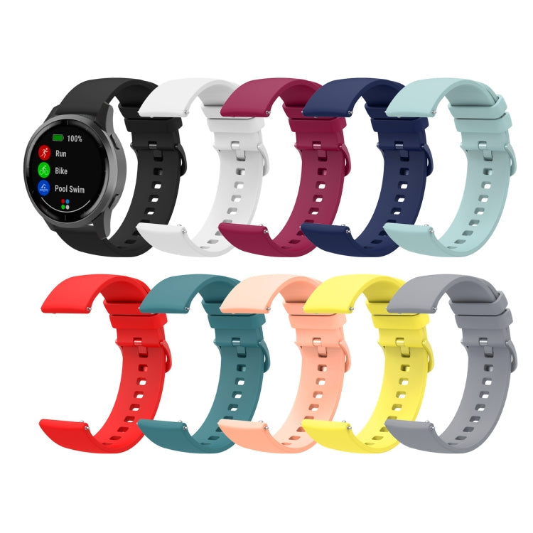 20mm Solid Color Soft Silicone Watch Band, For Amazfit GTS 3, For Amazfit GTS 2E