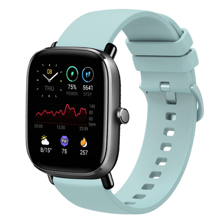 20mm Solid Color Soft Silicone Watch Band, For Amazfit GTS 2 Mini, For Amazfit GTS 2