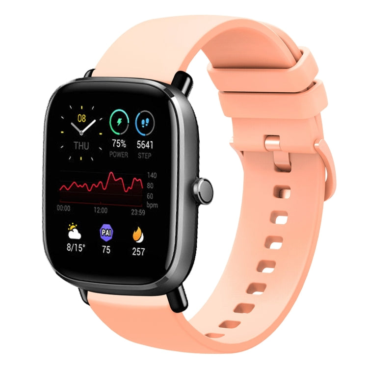 20mm Solid Color Soft Silicone Watch Band, For Amazfit GTS 2 Mini, For Amazfit GTS 2