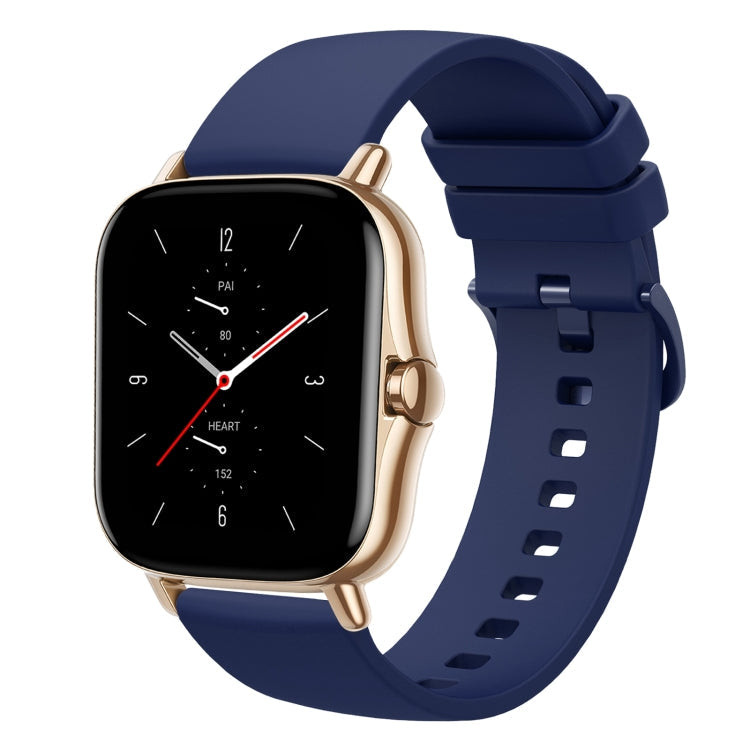 20mm Solid Color Soft Silicone Watch Band, For Amazfit GTS 2 Mini, For Amazfit GTS 2
