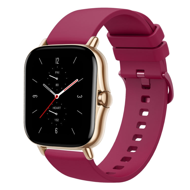 20mm Solid Color Soft Silicone Watch Band, For Amazfit GTS 2 Mini, For Amazfit GTS 2