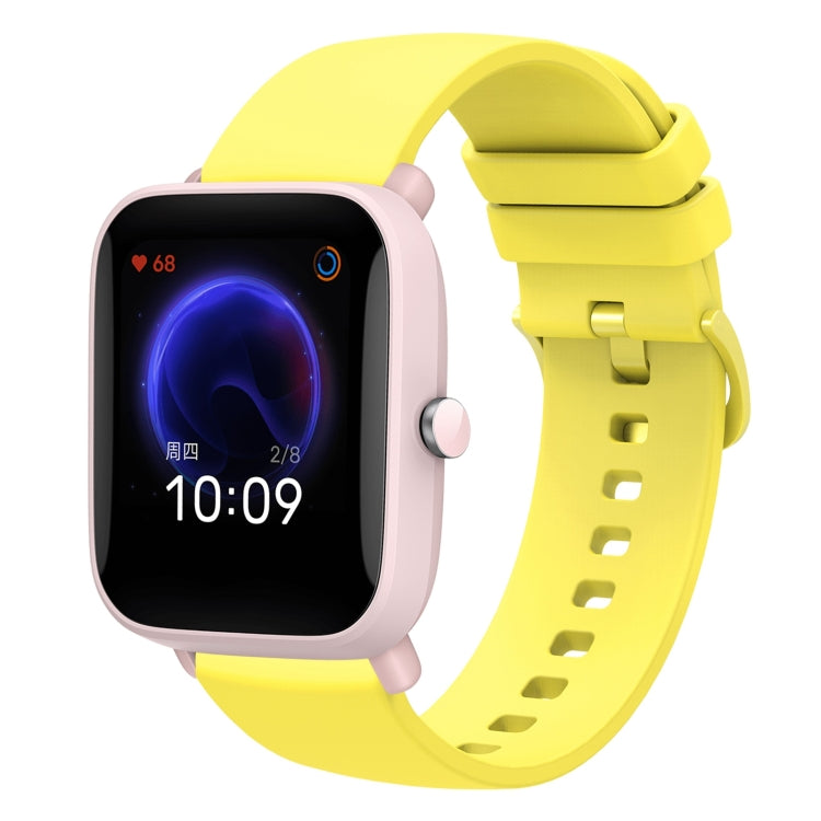 20mm Solid Color Soft Silicone Watch Band, For Amazfit Pop Pro, For Amazfit Pop