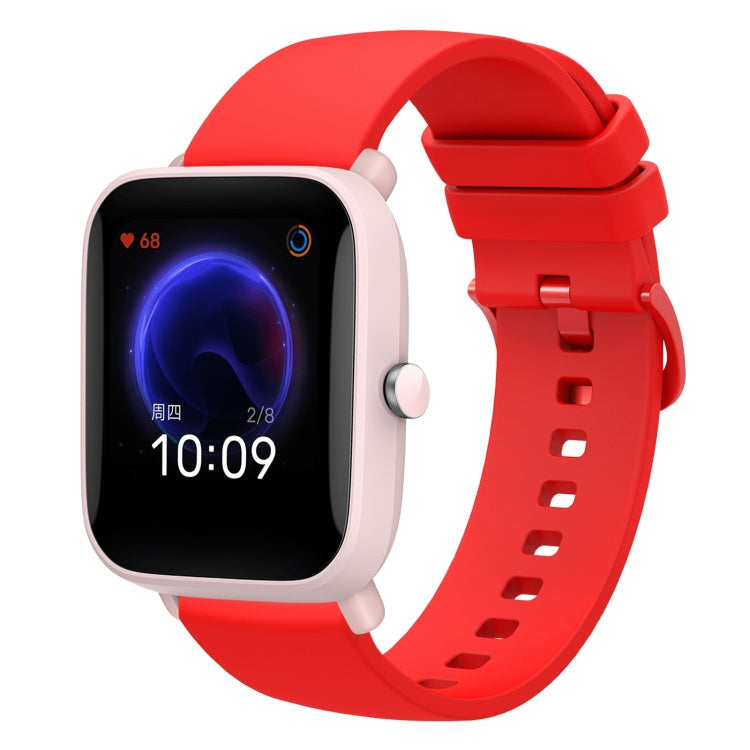 20mm Solid Color Soft Silicone Watch Band, For Amazfit Pop Pro, For Amazfit Pop